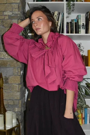 Paloma Tela Poet Blouse Deep Raspberry